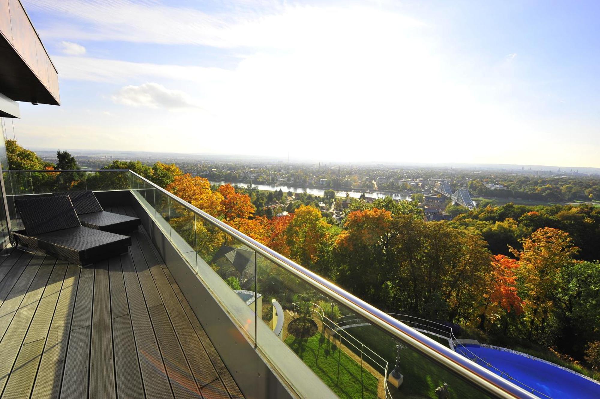 Villa Via Lapis - Panoramablick Ueber Dresden - Garten - Pool - Sauna - Luxus Pokój zdjęcie